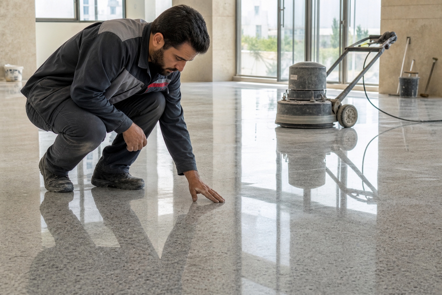چطور کیفیت کف سابی را هنگام اجرا بررسی کنیم